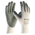 PIP® MaxiFoam® By ATG® Gray Nitrile Palm And Finger Coated Work Gloves With Nylon Liner And Continuous Knit Wrist