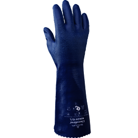 RADNOR® Green 15 mil Nitrile Chemical Resistant Gloves - Case of 144 pair