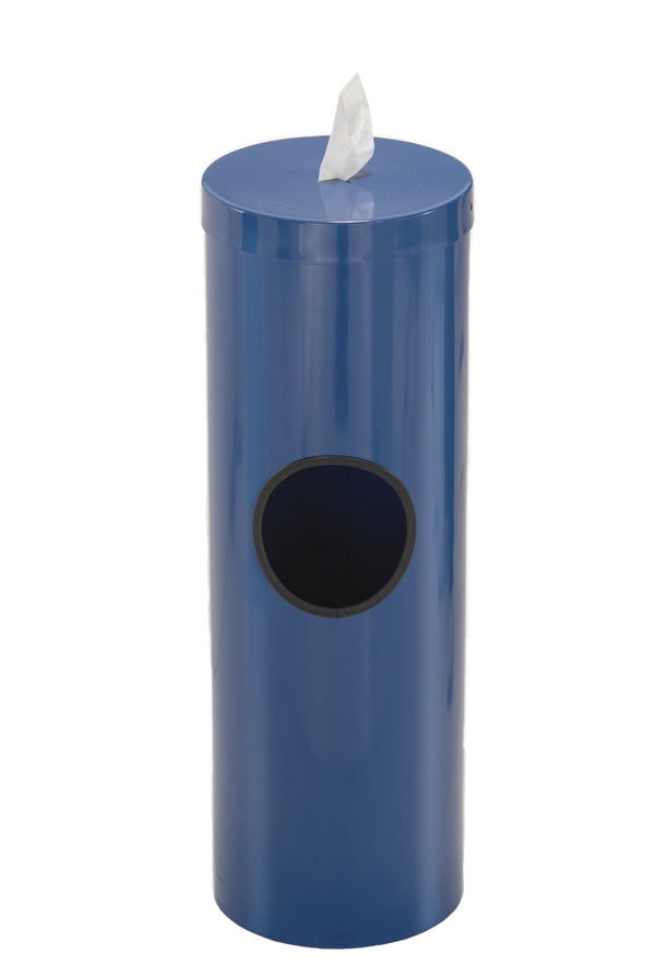 Glaro Wipe Dispenser with Trash Receptacle & Removable Liner | Floor Standing | Made in USA