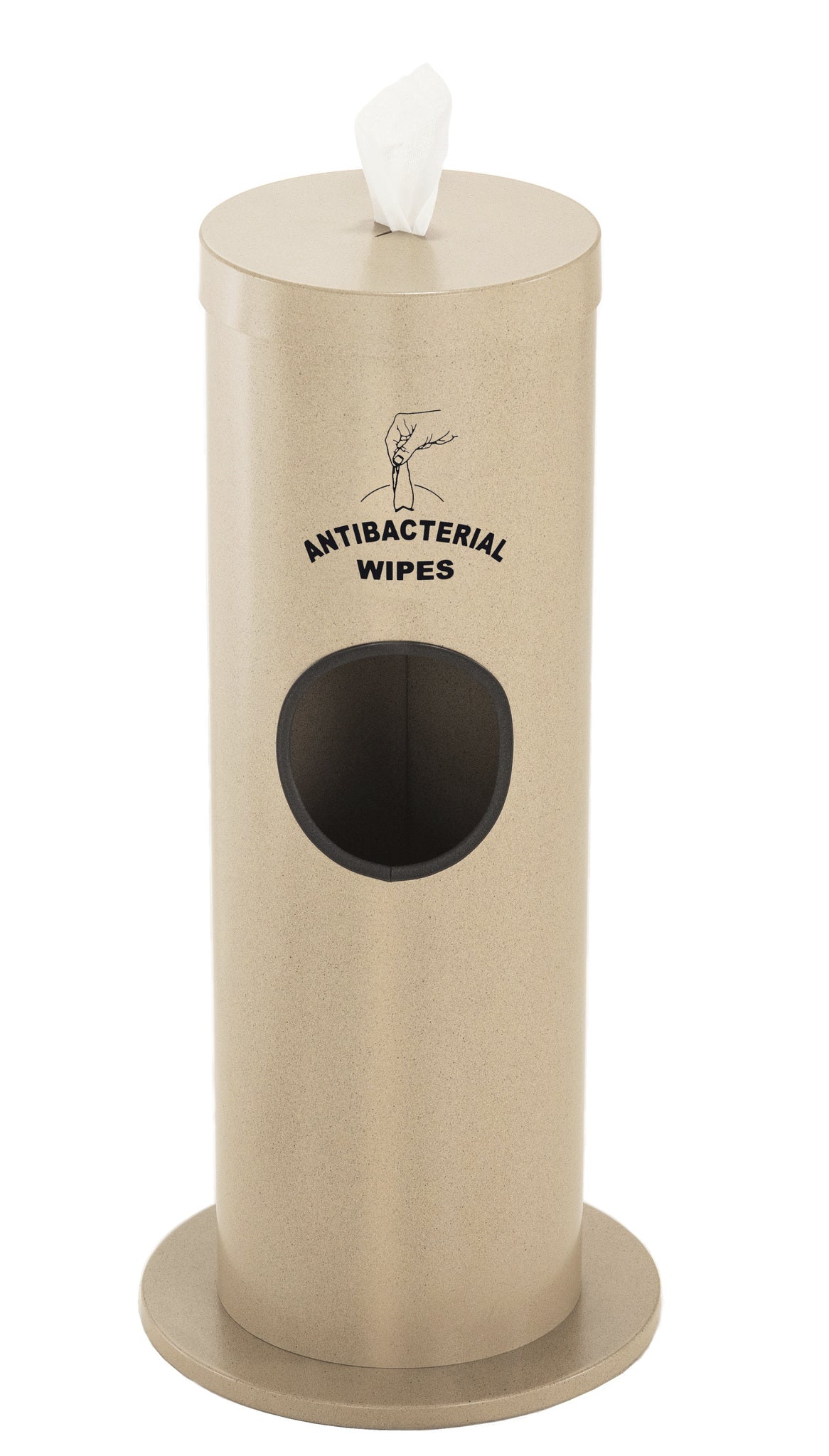 Glaro Floor Standing Wipe Dispenser with 2-Gallon Receptacle | Indoor/Outdoor | Made in USA