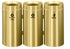 Glaro RecyclePro Deluxe Connected Recycling Stations with Removable Inner Liner - Satin Brass