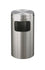 Glaro Waste Receptacle - Satin Aluminum - 10 gal. - Flat Top Side Opening