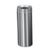 Glaro Waste Receptacle -"New Yorker" Satin Aluminum - Funnel Opening