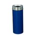 Glaro “Mount Everest” Waste Receptacle – Funnel Opening | Blue & Satin Aluminum | Made in USA