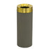 Glaro “Mount Everest” Waste Receptacle – Funnel Opening | Nickel & Satin Brass | Made in USA