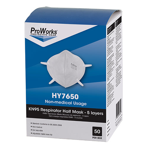 ProWorks KN95 Respirator Half Mask
