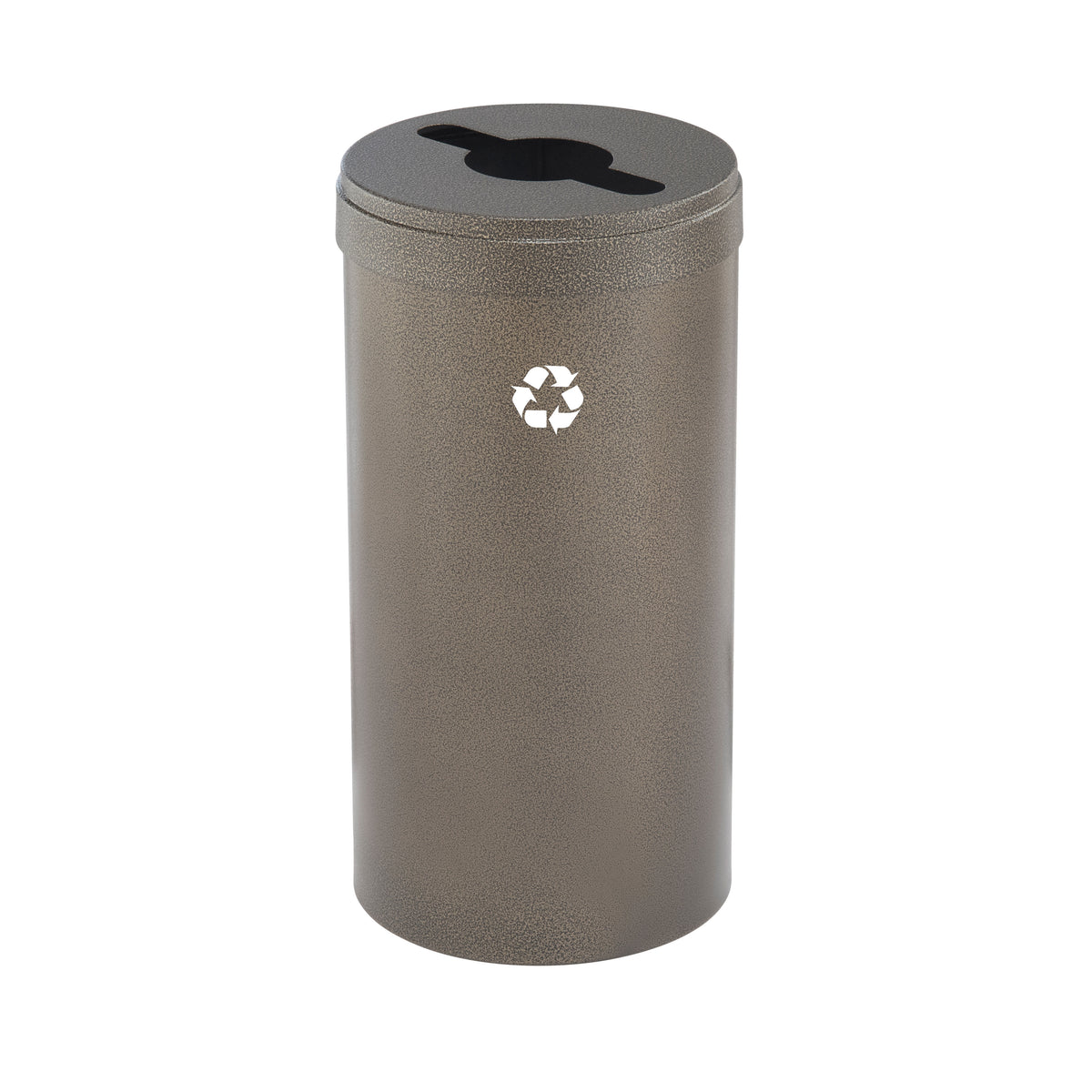 Glaro RecyclePro Value Mixed Recyclables Bin – Multi-Purpose Slot with Matching Lid | Designer Colors | 15–41 Gallons | Made in USA