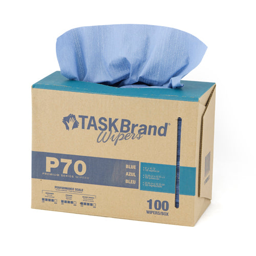 Taskbrand P70 HD Hydrospun, 9"X16.75", Interfold, Dispenser, Blue