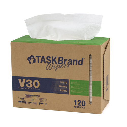 Taskbrand V30 LW DRC, 9"X16.5", Interfold, Dispenser, White