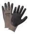 RADNOR® 13 Gauge Black Nitrile Palm And Finger Coated Work Gloves With Gray Nylon Liner And Knit Wrist