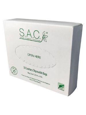 S.A.C. TD9024-24 Sanitary Napkin Receptacle Liner, Plastic, 5 Gal Capacity, Green (Pack of 24)