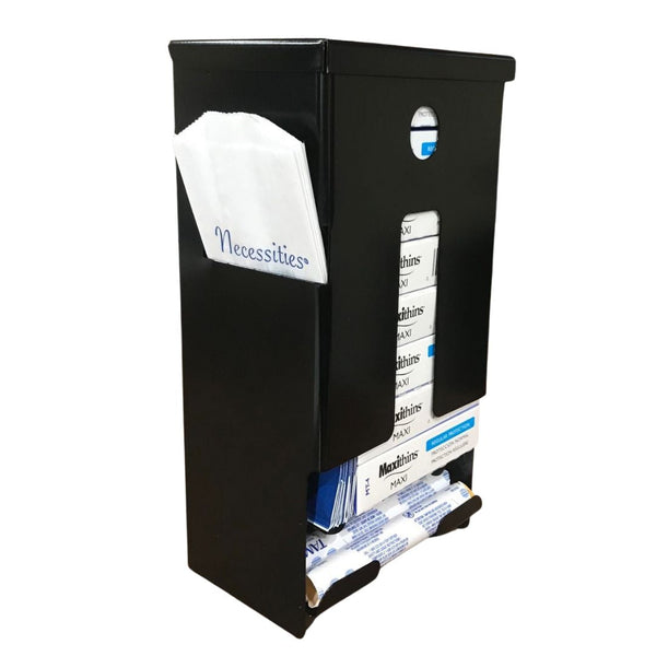 SD7000-PF Pre-Filled Courtesy Dispenser – Tampons, Pads & Disposal Bags, Compact, Wall-Mounted