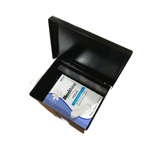 SD7000-PF Pre-Filled Courtesy Dispenser – Tampons, Pads & Disposal Bags, Compact, Wall-Mounted