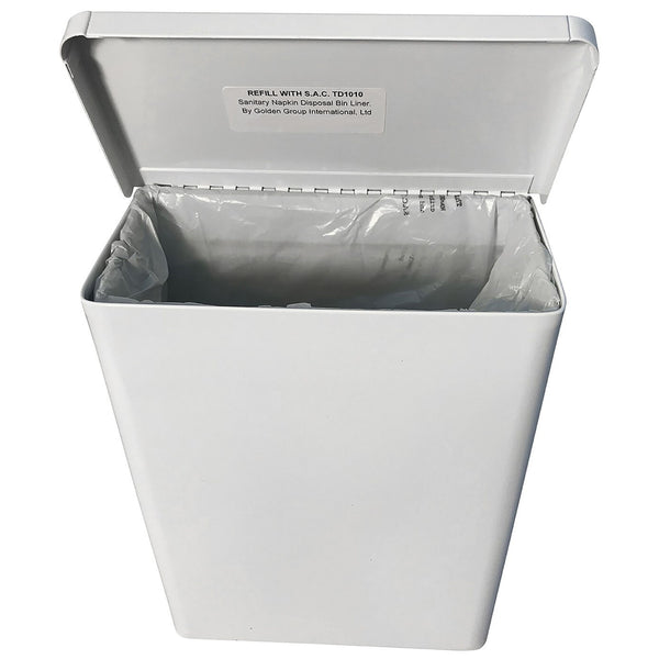 TS7100 Menstrual Hygiene Courtesy Dispenser & Disposal Set – Pre-Filled, ADA Compliant, Made in USA