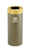 Glaro RecyclePro Value Single Purpose Recycling Receptacle – Satin Brass Lid, Multiple Sizes | Made in USA
