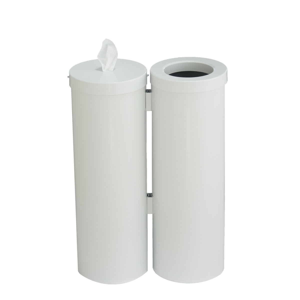 Glaro Floor Standing Antibacterial Wipes Station with Trash Receptacle | Made in USA