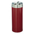 Glaro “Mount Everest” Waste Receptacle – Tip Action Lid | Burgundy & Satin Aluminum | Made in USA