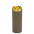 Glaro “Mount Everest” Waste Receptacle – Tip Action Lid | Nickel & Satin Brass | Made in USA