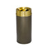 Glaro “Mount Everest” Waste Receptacle – Tip Action Lid | Bronze Vein & Satin Brass | Made in USA