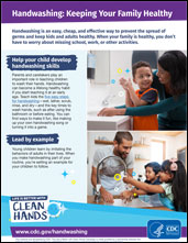 Free Sign - CDC Handwashing: Clean Hands Save Lives