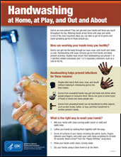 Free Sign - CDC Handwashing: Clean Hands Save Lives