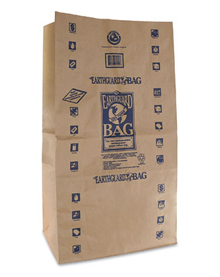 18" x 12" x 33" Printed Biodegradable Lawn and Leaf Kraft Paper Bags - 2 ply (50 lb.)